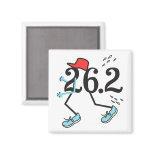 Funny Marathon Runner 26.2 - Gifts for Runners Magnets