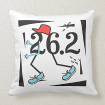 Funny Marathon Runner 26.2 - Gifts for Runners pillows