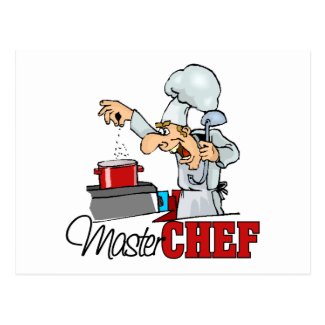 Funny Master Chef Gift Post Card
