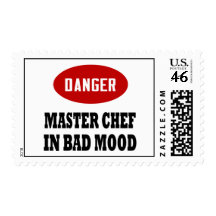 Funny Master Chef Postage Stamp