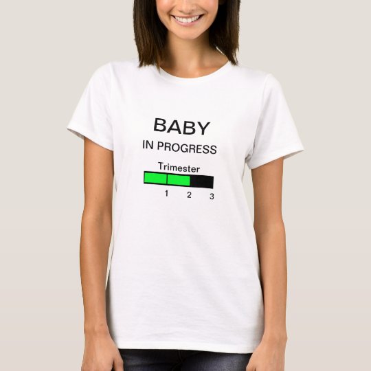 Funny Maternity Or Pregnancy T Shirt 2nd Trimester Zazzle