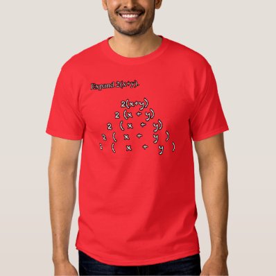 Funny Math Exam Joke Test Question - Expand 2x+y T Shirt