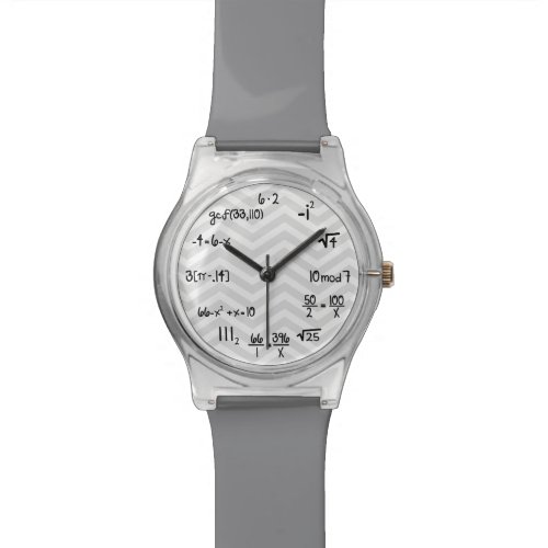 Funny Math Geek equation watch with Chevron