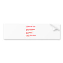 funny math joke bumper sticker
