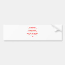 funny math joke bumper sticker