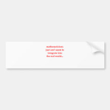 funny math joke bumper stickers