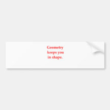 funny math joke bumper stickers