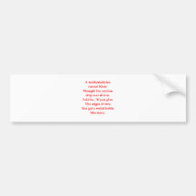 funny math joke bumper stickers