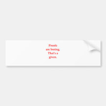 funny math joke bumper stickers