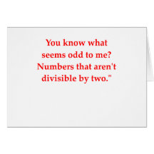 funny math joke greeting card