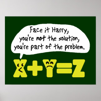 Funny Math Posters & Prints