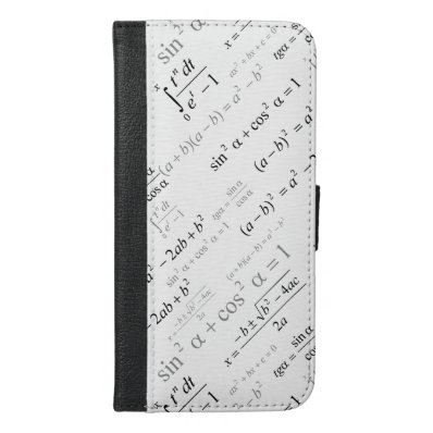 Funny Mathematics Formulas Math Geek iPhone 6/6S Plus Wallet Case