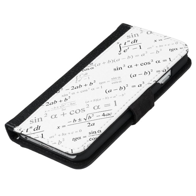 Funny Mathematics Formulas Math Geek iPhone 6 Wallet Case-5