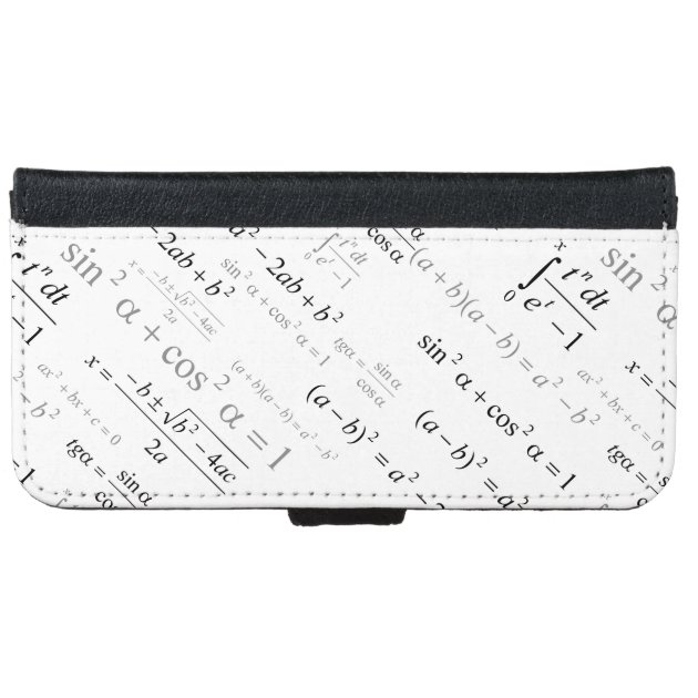 Funny Mathematics Formulas Math Geek iPhone 6 Wallet Case-4