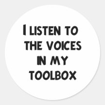 Funny Mechanic T-shirts and Gifts Round Stickers