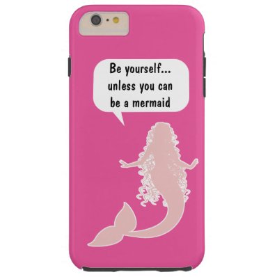 Funny Mermaid Theme Tough iPhone 6 Plus Case