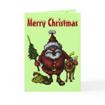 Funny Merry Christmas card design