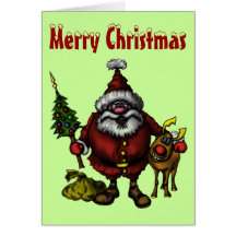 Funny Merry Christmas card design