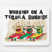 Funny Mexican Tequila Sunrise Mouse Pads