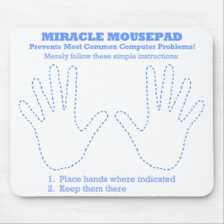 Funny Miracle Computer Mousepad mousepad