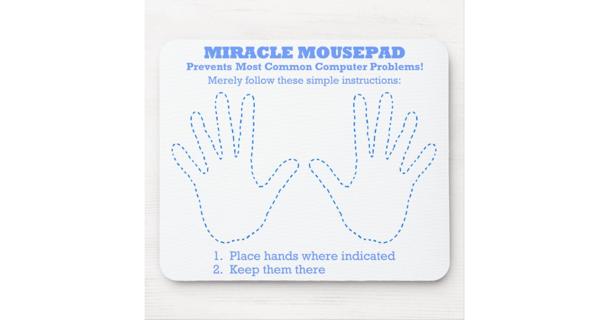 Funny Miracle Computer Mousepad | Zazzle