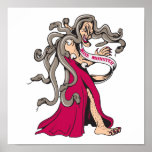 funny miss monster ugly pageant winner cartoon poster