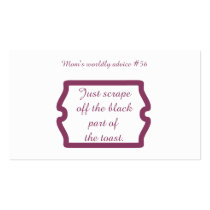 Funny mom quotes on t-shirts and gifts for mom. business card templates