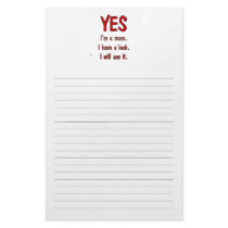 Funny Mom t-shirts: I have a look and will use it. stationery