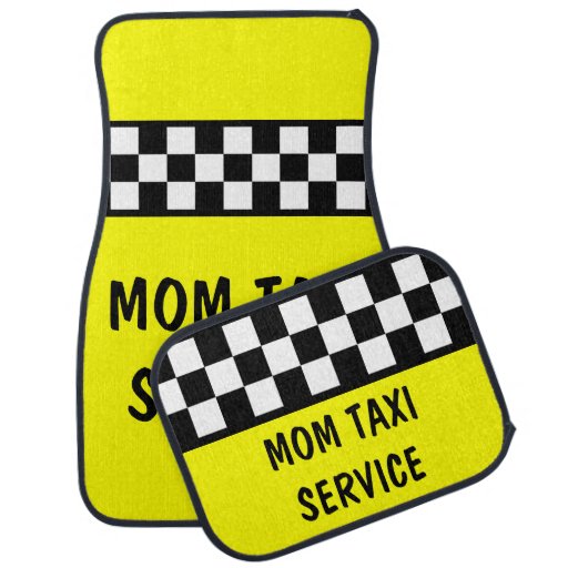 Funny Mom Taxi Service Car Mats Set Zazzle