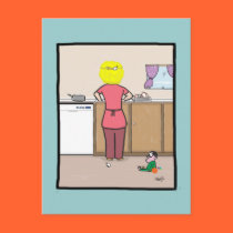 Funny Mom -The Jig Is U postcards