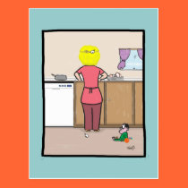 Funny Mom -The Jig Is U postcards
