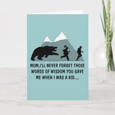 Funny Mom's birthday Greeting Cards by Cardsharkkid