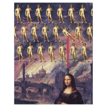 Funny Mona Lisa & David letterhead by 50thbirthdaygifts Funny Mona Lisa & David letterhead