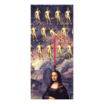 Funny Mona Lisa & David Rack Card Template Funny Mona Lisa & David Rack Card Template