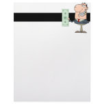 funny money hungry rich businessman cartoon letterhead