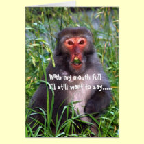 Funny Monkey All-Occasion Greeting Card cards