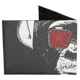 Funny monkey billfold wallet