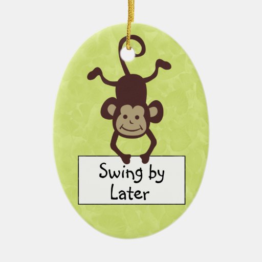 Funny Monkey Door Hanger Christmas Ornaments