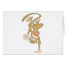 Funny Monkey Greeting Card