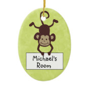 Funny Monkey Personalized Door Hanger