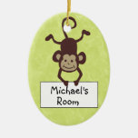 Funny Monkey Personalized Door Hanger Ornaments