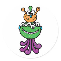 funny monster stickers