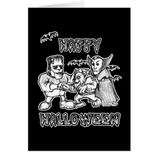 Funny Monsters - Happy Halloween Greeting Cards