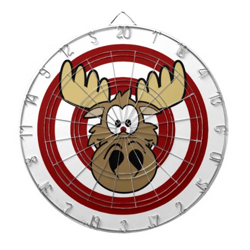 Funny Moose Eye Red Target Dart Boards