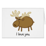 Funny Dancing Moose Birthday Card | Zazzle