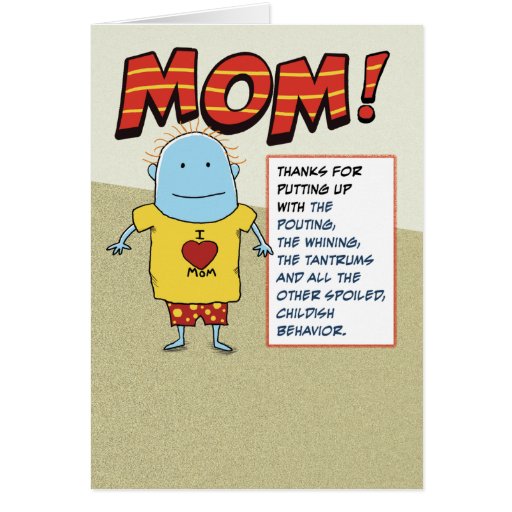 Funny Mothers Day Card Zazzle