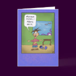 Funny Mothers Day Cards: Aliens did it