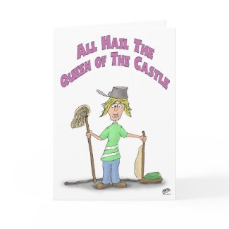 Funny Mothers Day Cards: Queen of the Castle card