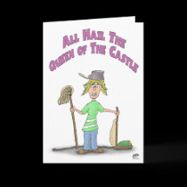 Funny Mothers Day Cards: Queen of the Castle