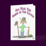 Funny Mothers Day Cards: Queen of the Castle